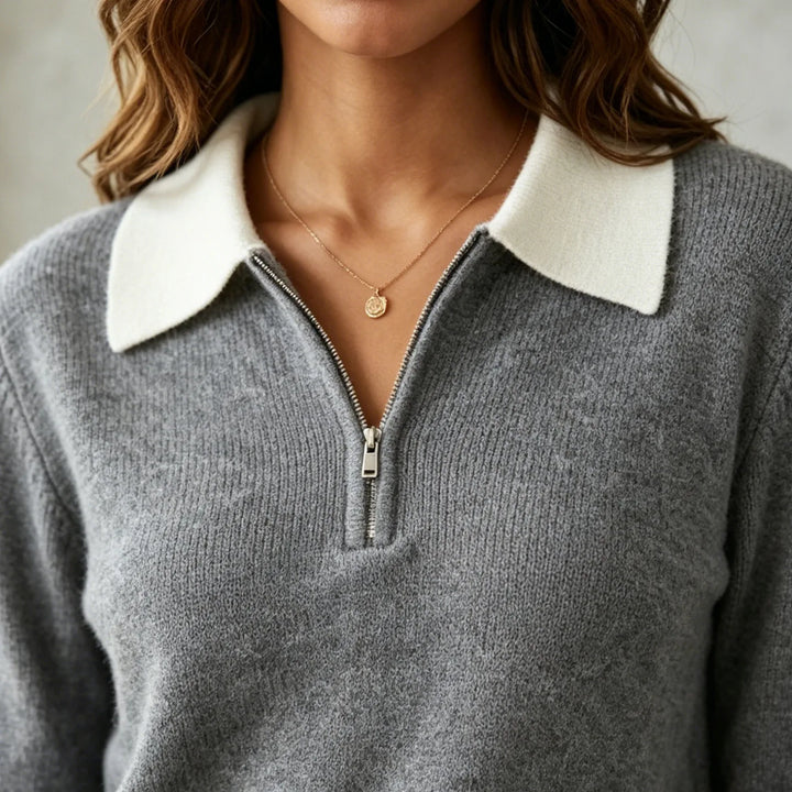 Avery Soft Comfort Polo Sweater