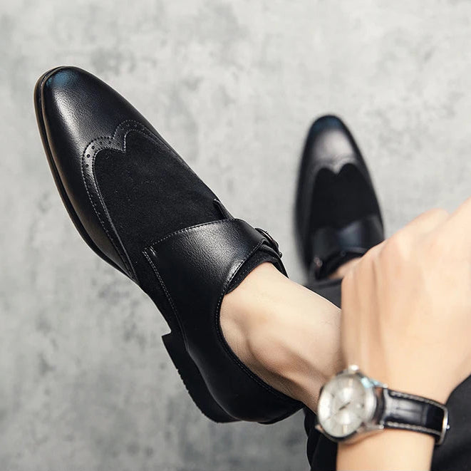 Prescott Tartan Monk Strap Shoes