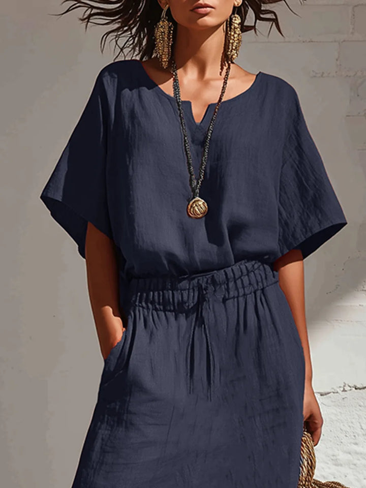 Marisol Sophisticated Split Skirt Boho Set