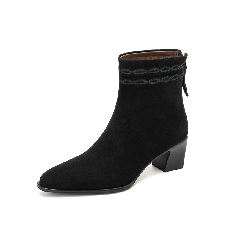 Marisol Square Toe Ankle Boots