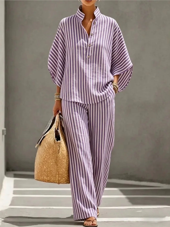 Ainsley Striped Two-Piece Set