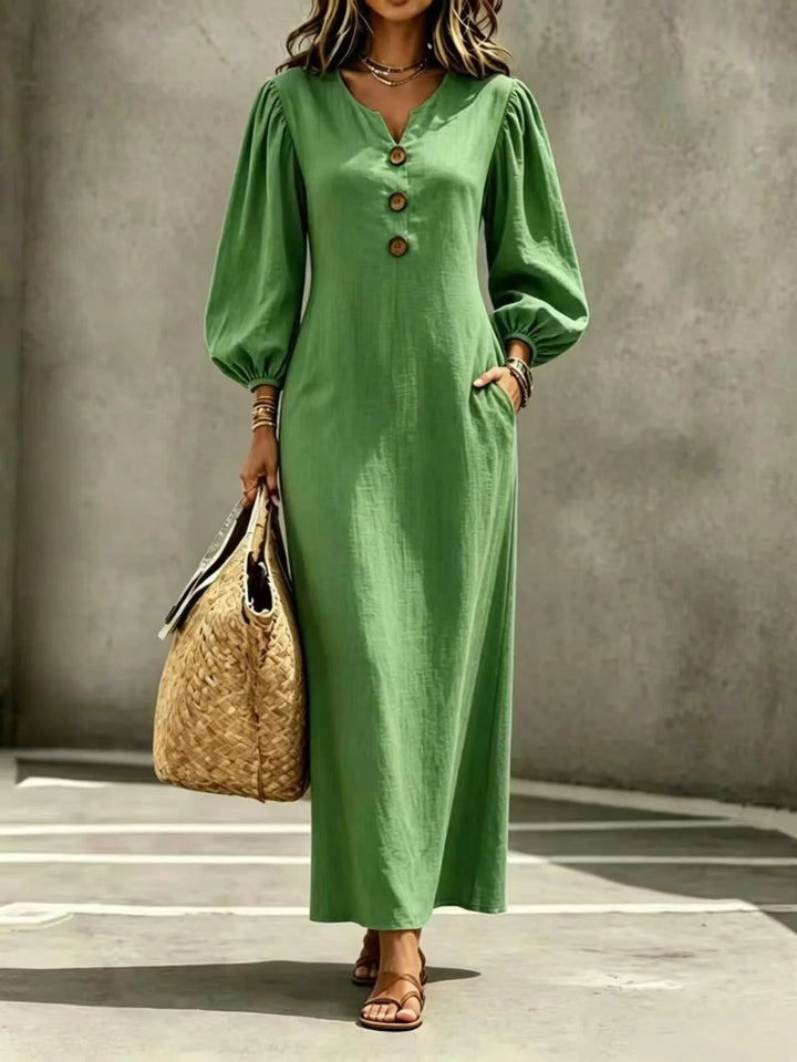 Margot Button Front Maxi Dress
