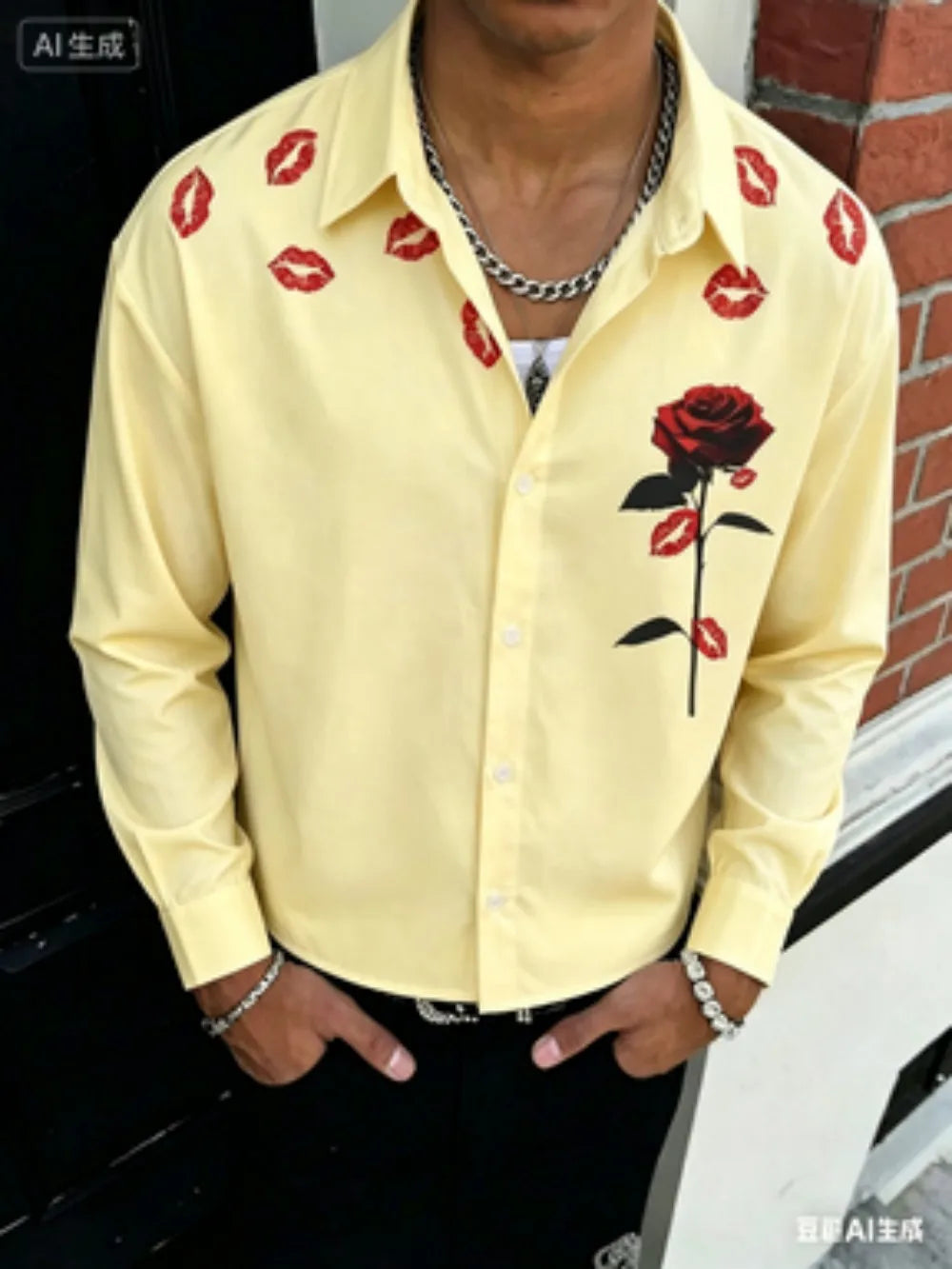 Hudson Graphic Button Front Shirt