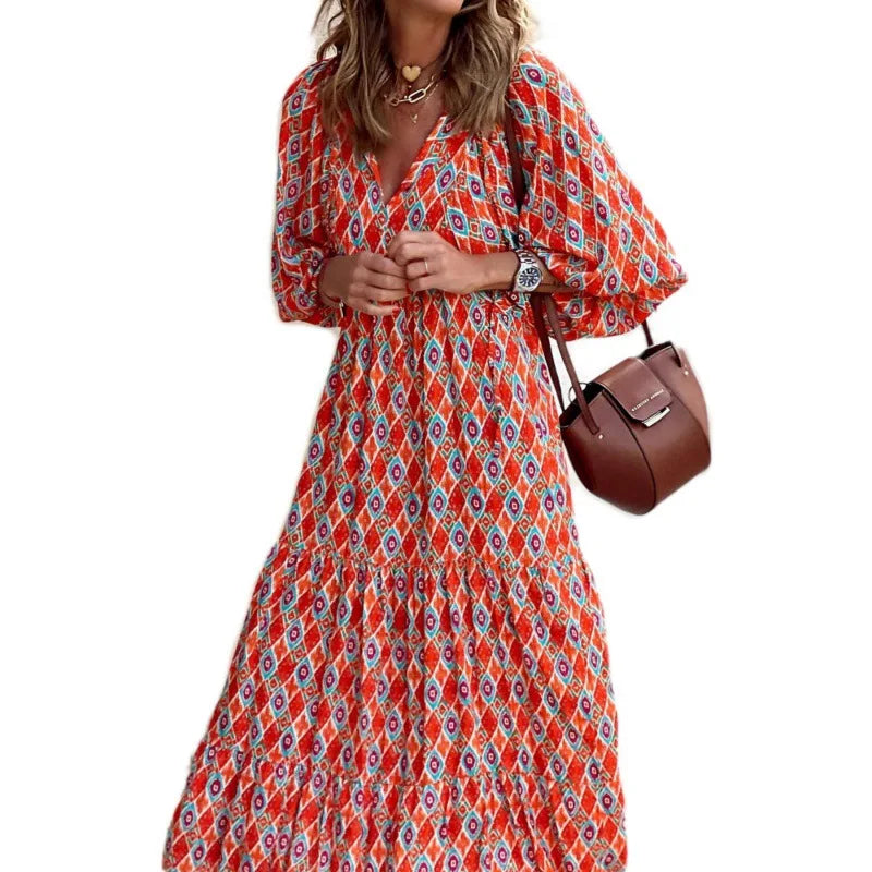 Isabella Effortless Floral Boho Maxi Dress