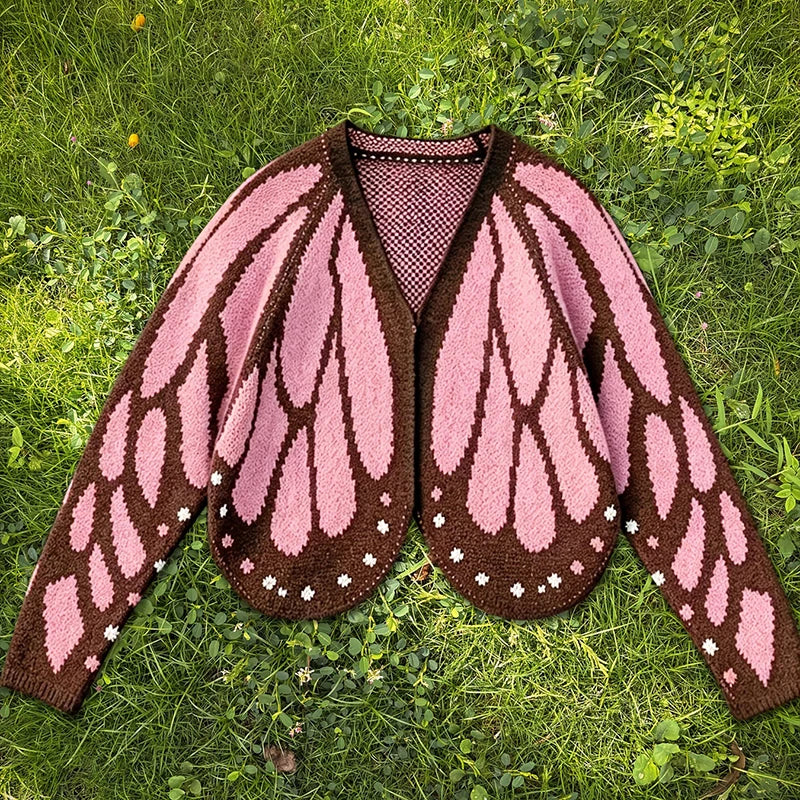 Josie Open Front Butterfly Cardigan