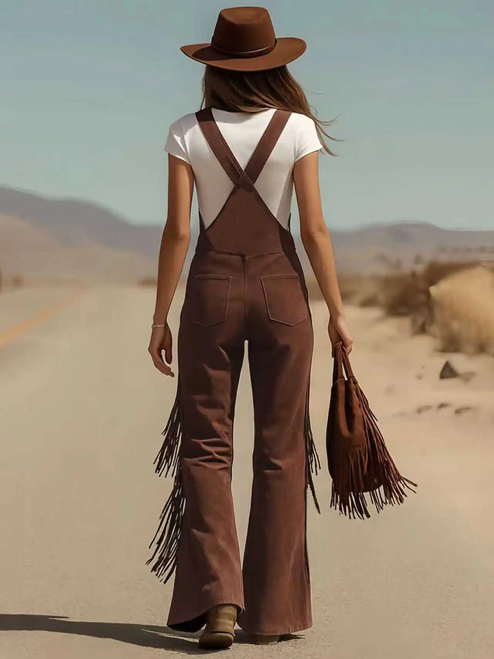 Taryn Adjustable Fit Tassel Jumpsuit