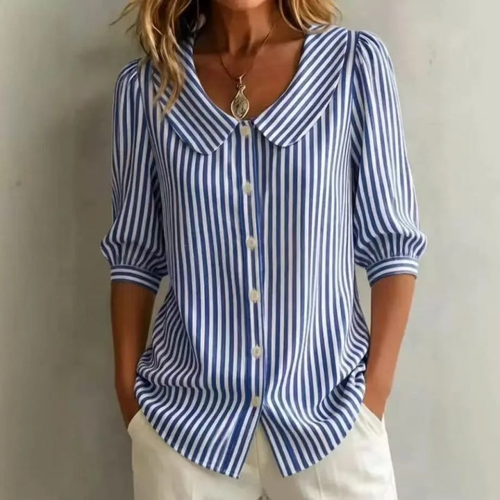 Abby Oversized Striped Blouse