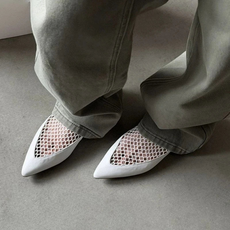 Noelle Pointed Toe Mesh Flats