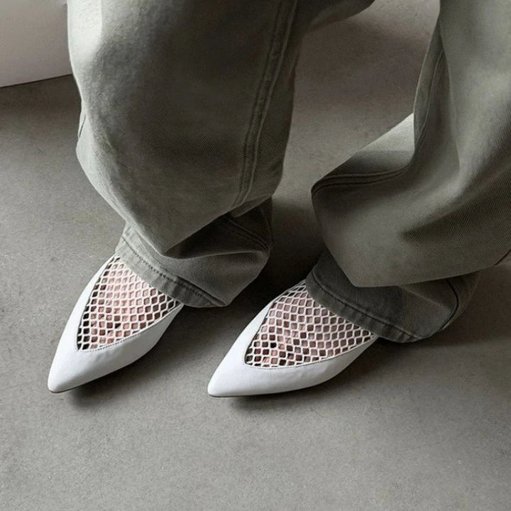 Noelle Pointed Toe Mesh Flats