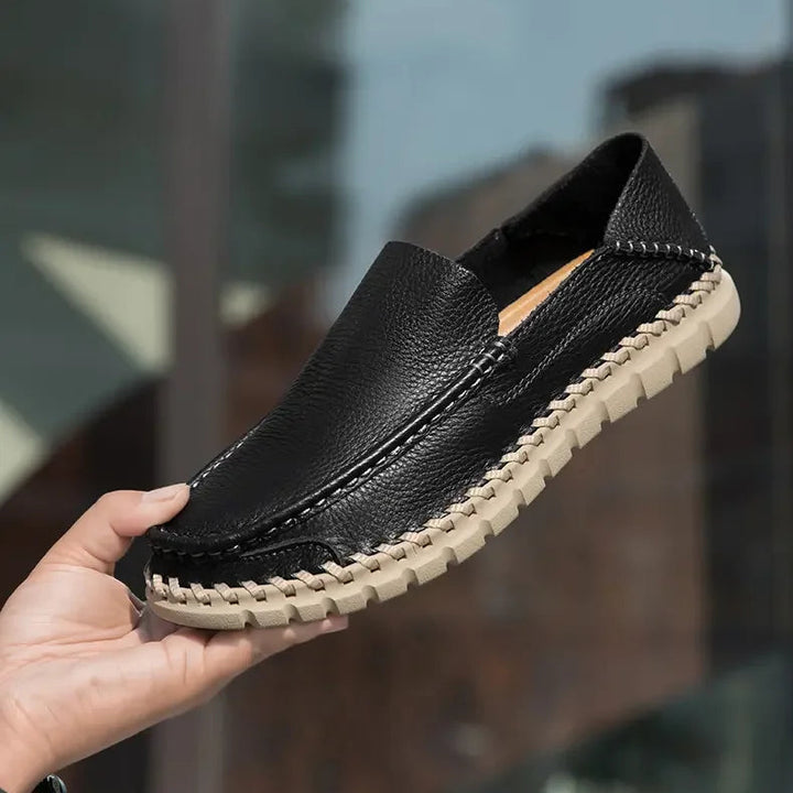 Emerson Leather Slip On Moccasins