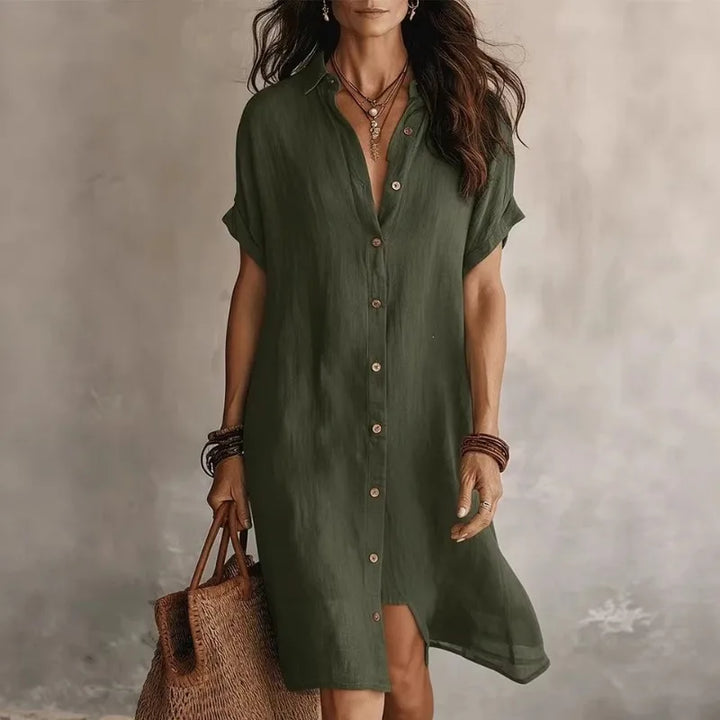 Rowan Button Down Shirt Dress