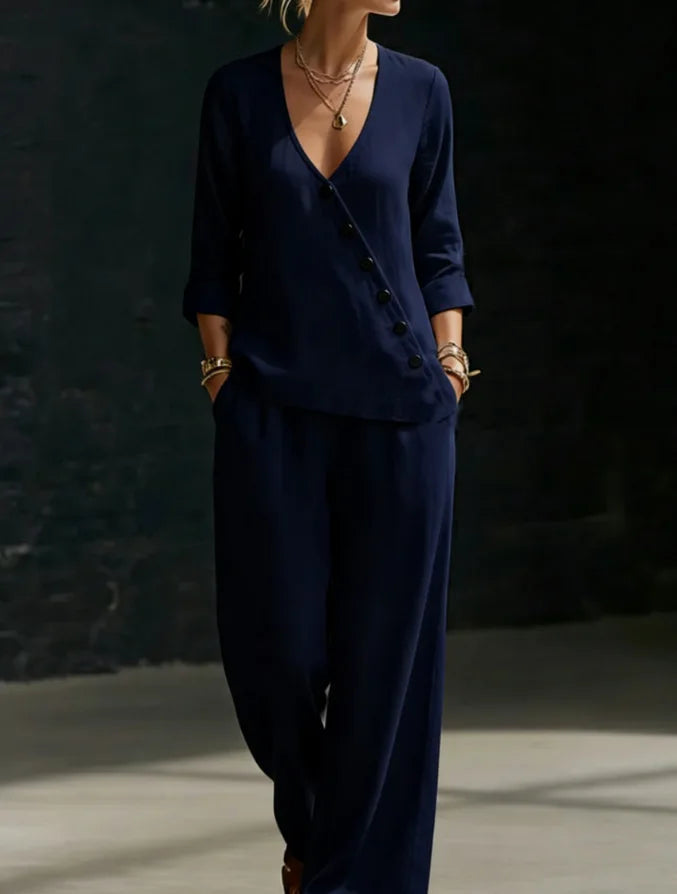Ember Relaxed Wide Leg Pant Set