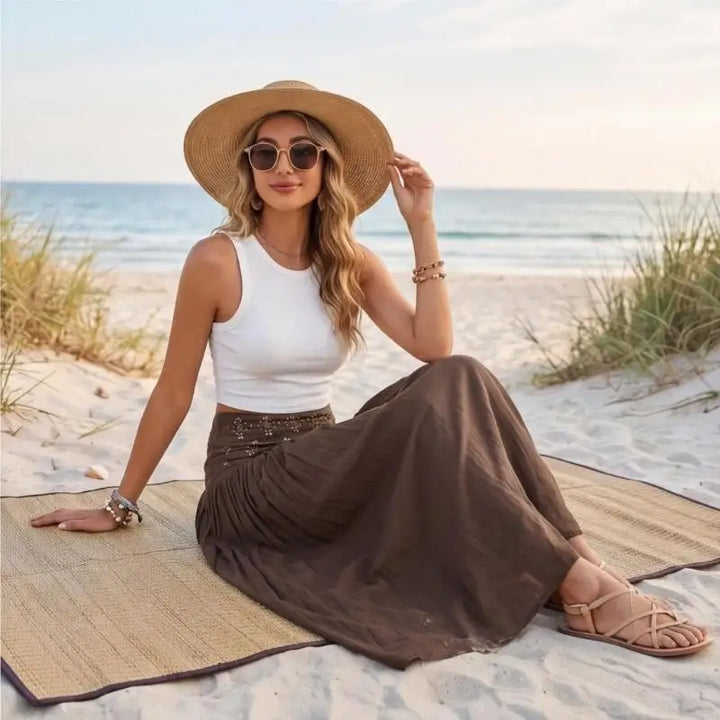 Elowyn Bohemian Maxi Skirt
