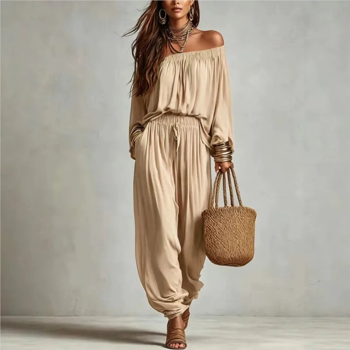 Maribel Off Shoulder Harem Set