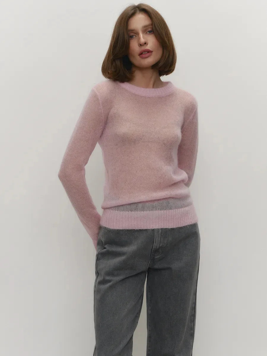 Elodie Mohair Knit Sweater