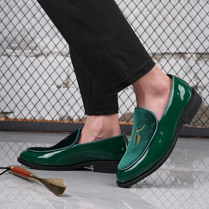 Cassian Metallic Embroidered Loafers