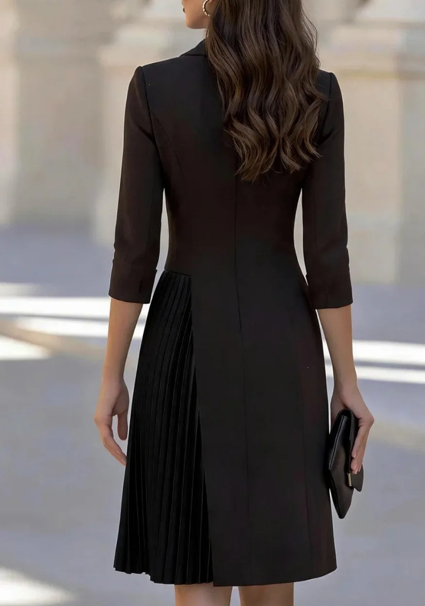Helena Pleated Blazer Dress