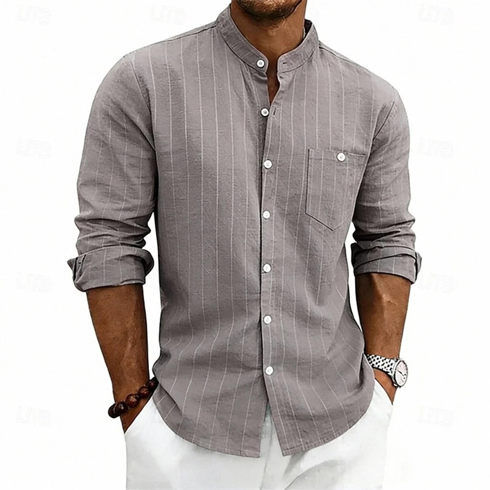 Grayson Breathable Striped Linen Shirt