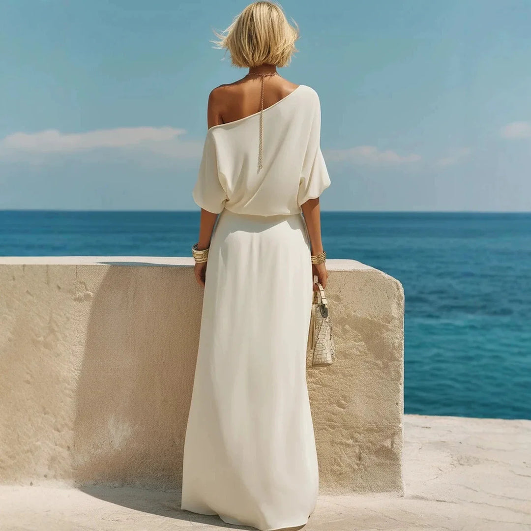 Keyla Off Shoulder Maxi Skirt Set