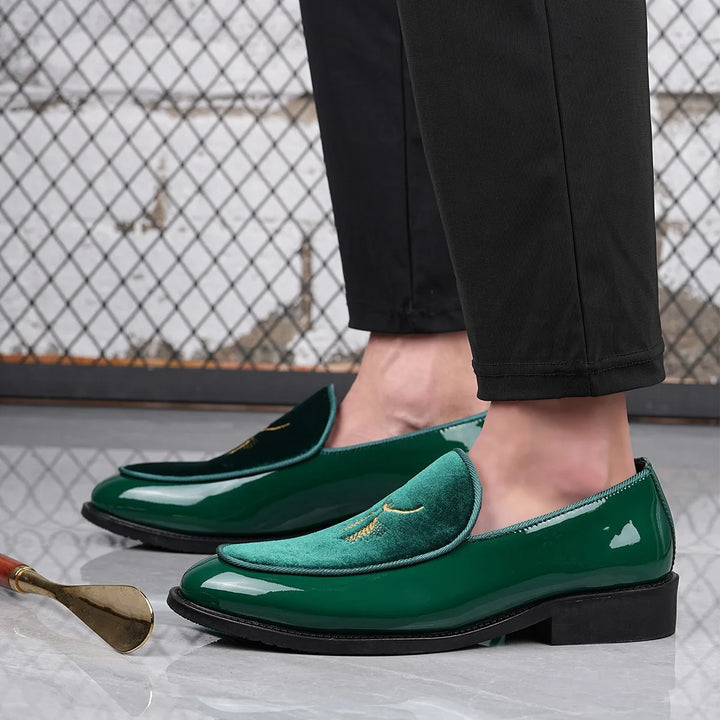Cassian Metallic Embroidered Loafers