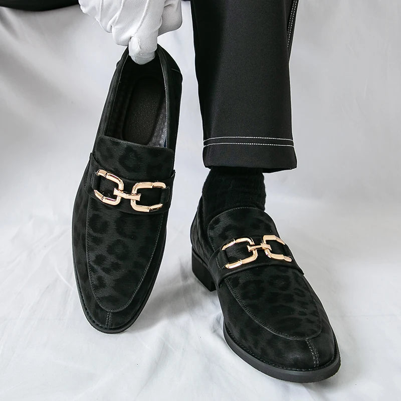 Monarch Leopard Loafers
