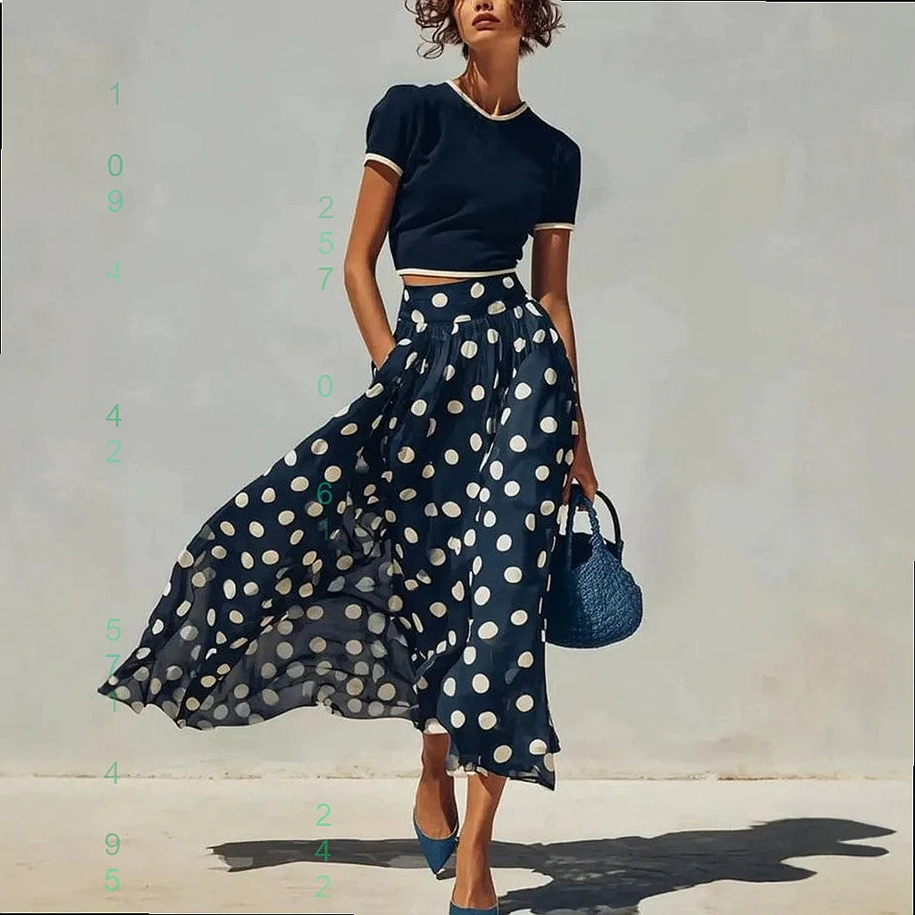 Penelope Polka Dot Skirt Set