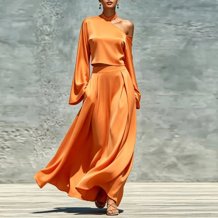 Marisse Asymmetrical Maxi Skirt Set