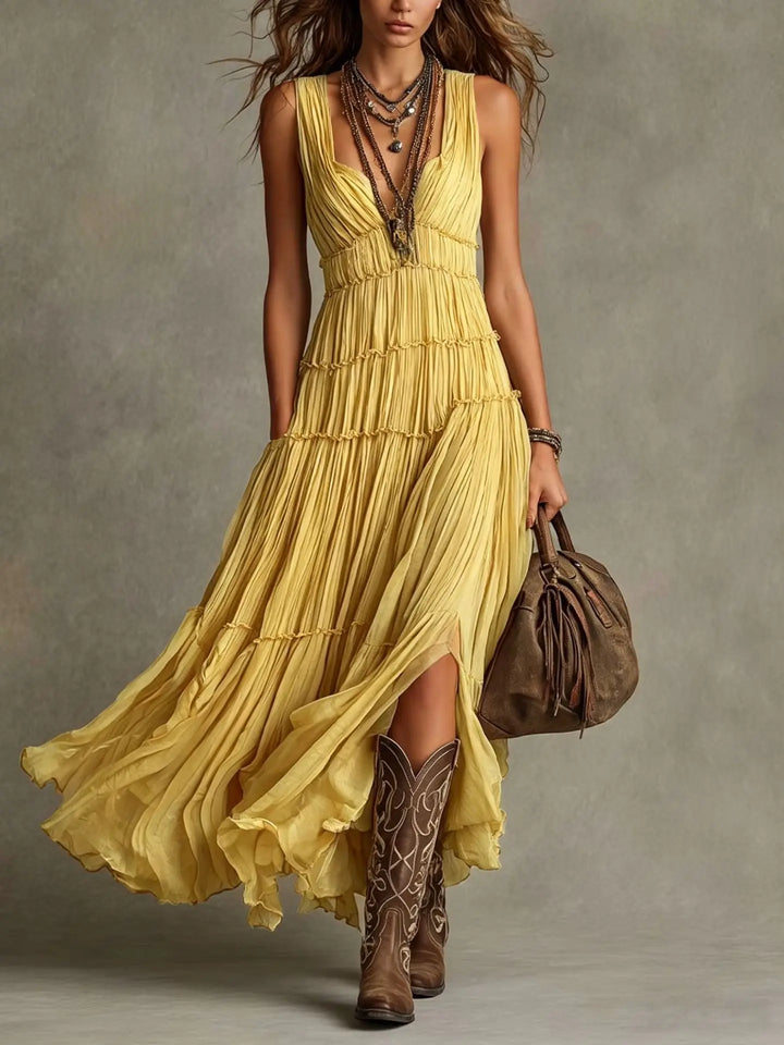 Camille Tiered Boho Maxi Dress