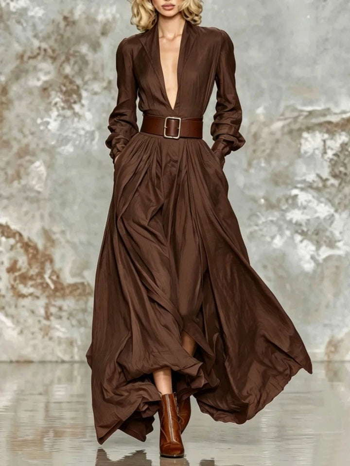 Isobel Ruched Waist Maxi Dress