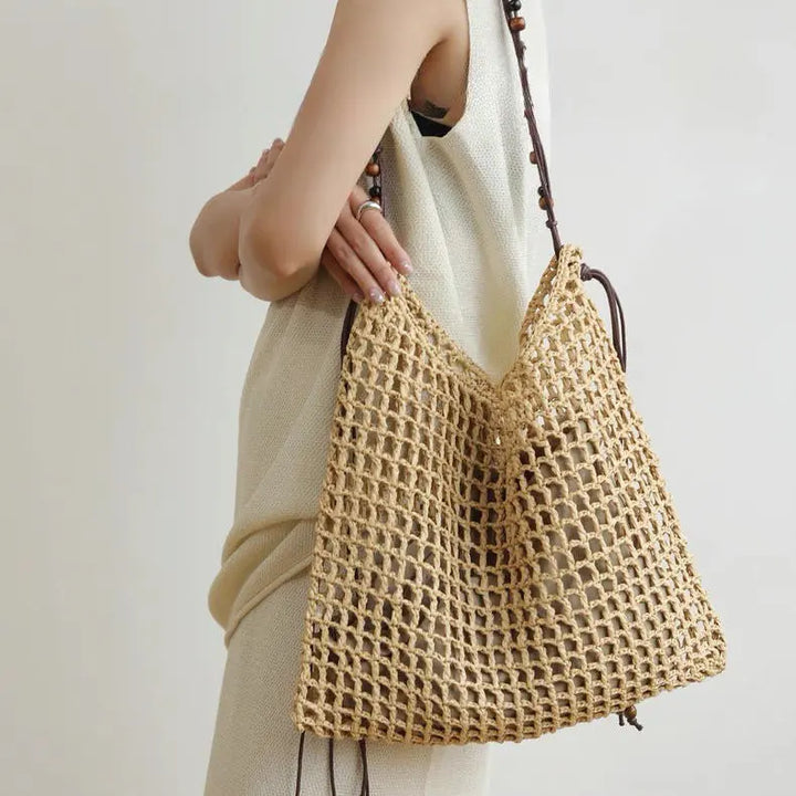 Solana Straw Beach Tote Bag