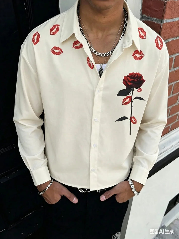 Hudson Graphic Button Front Shirt