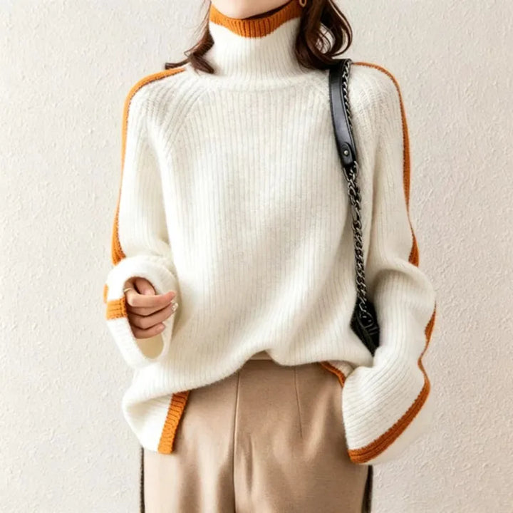 Maeve Contrast Trim Sweater