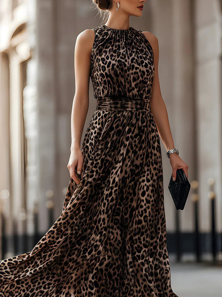 Isadora Leopard Flare Dress