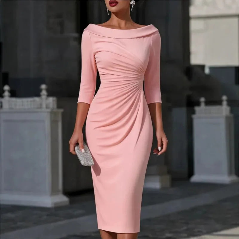 Amelie Ruched Sheath Dress