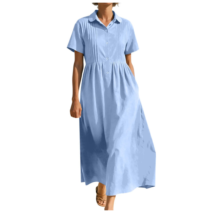 Grace Button Front Midi Dress