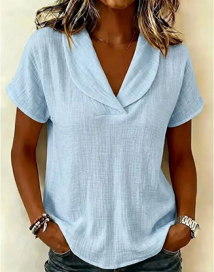 Camilla Relaxed V Neck Blouse