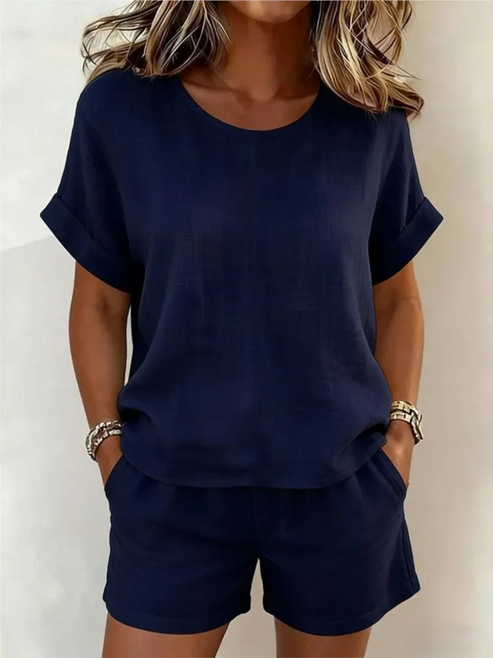 Sylvie Casual Two-Piece Shorts Set