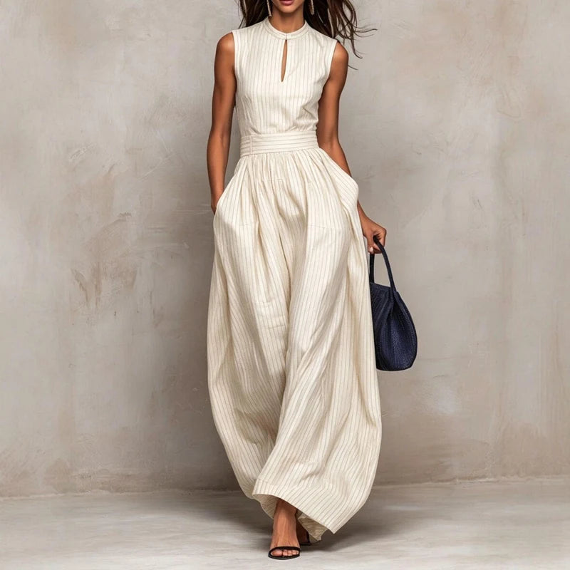 Savina Sleeveless Wide Leg Jumpsuit