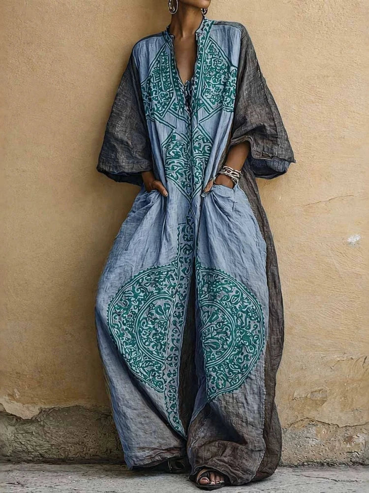 Marlowe Bohemian Geometric Print Jumpsuit