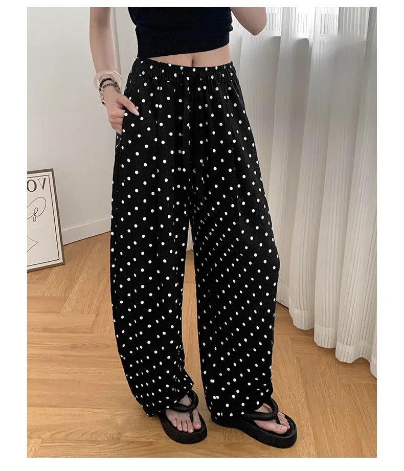 Elodie Barrel Polka Dot Trousers