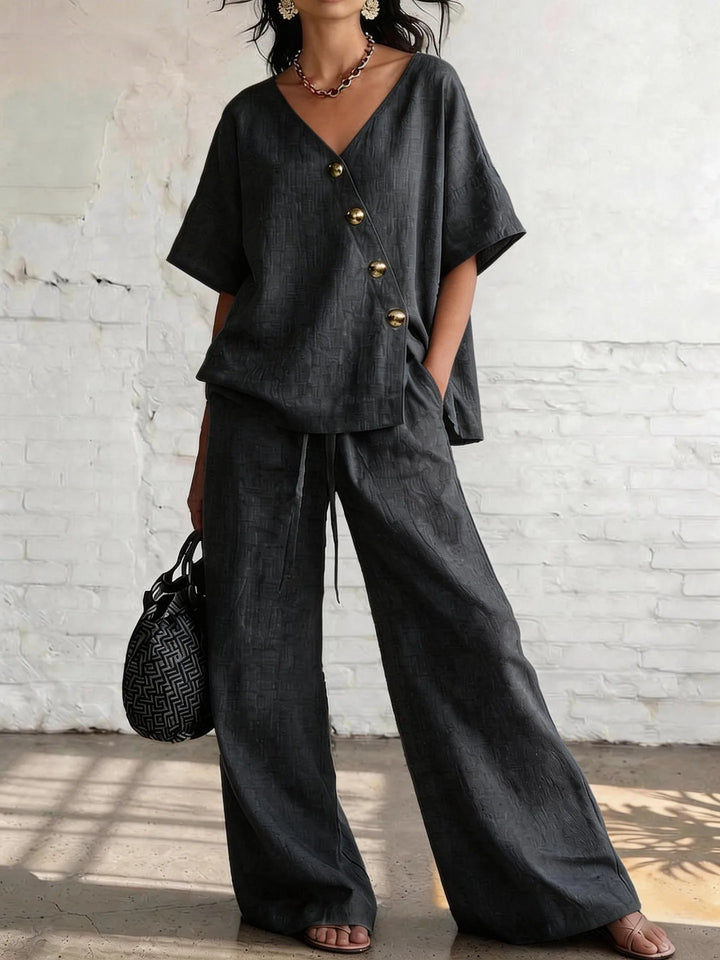 Wynonna Relaxed Wide Leg Trouser Set