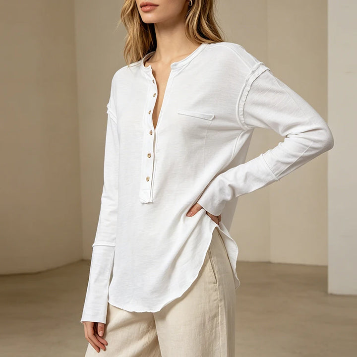 Lydia Loose Collared Blouse