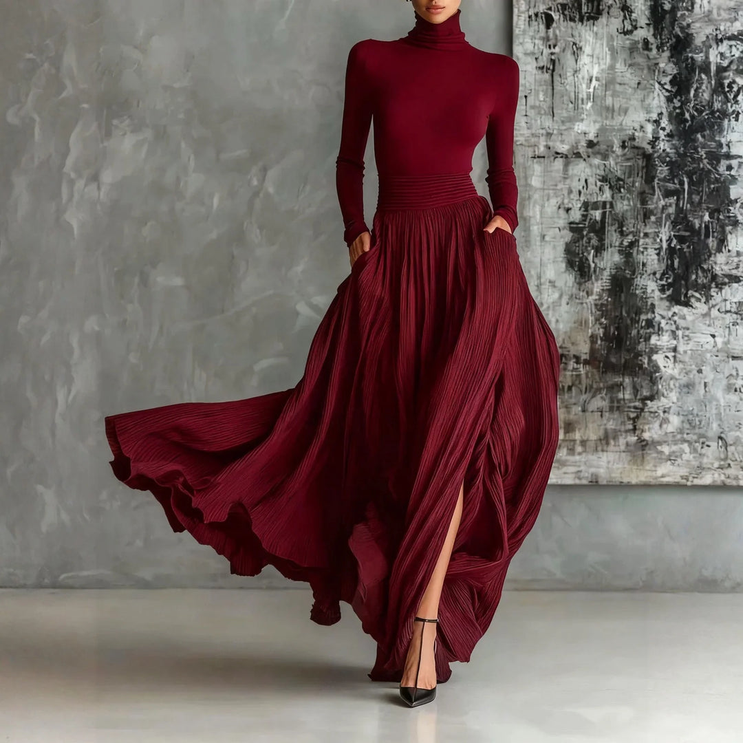 Marielle Turtleneck Maxi Dress