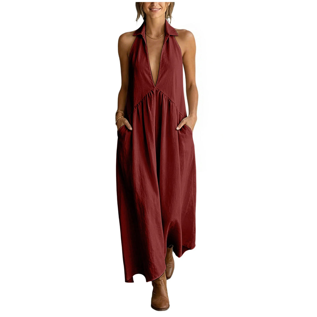 Seraphina Casual Pocket Maxi Dress