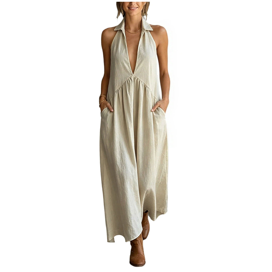 Seraphina Casual Pocket Maxi Dress
