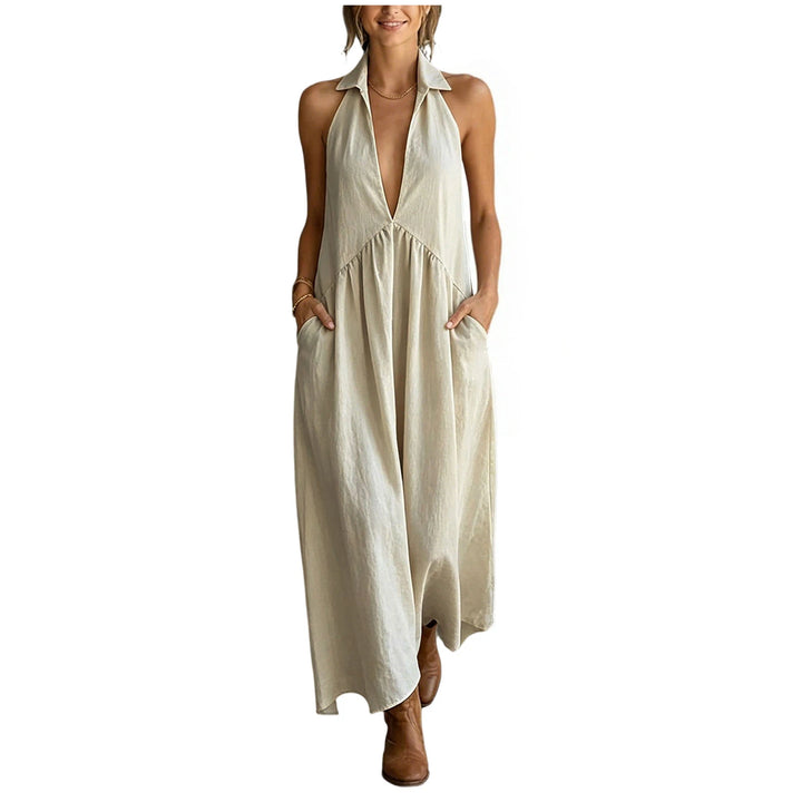 Seraphina Casual Pocket Maxi Dress