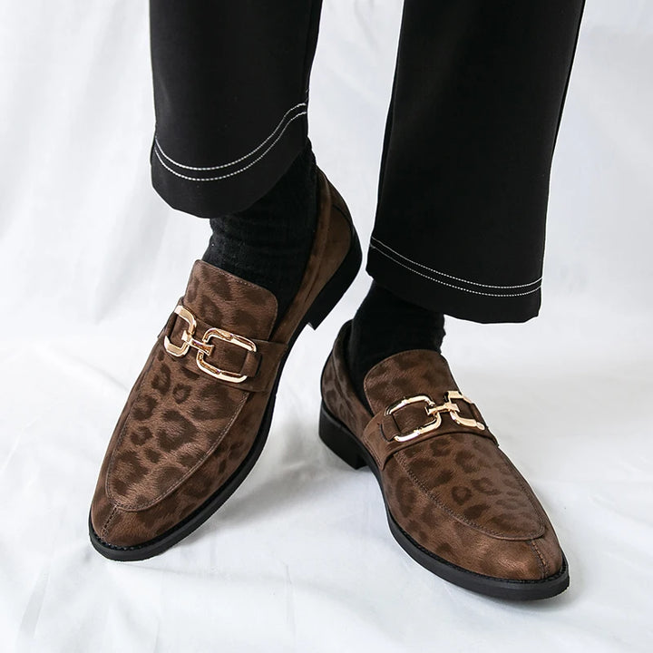Monarch Leopard Loafers