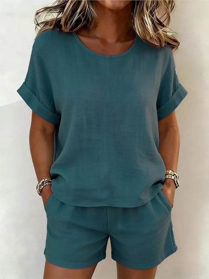 Sylvie Casual Two-Piece Shorts Set