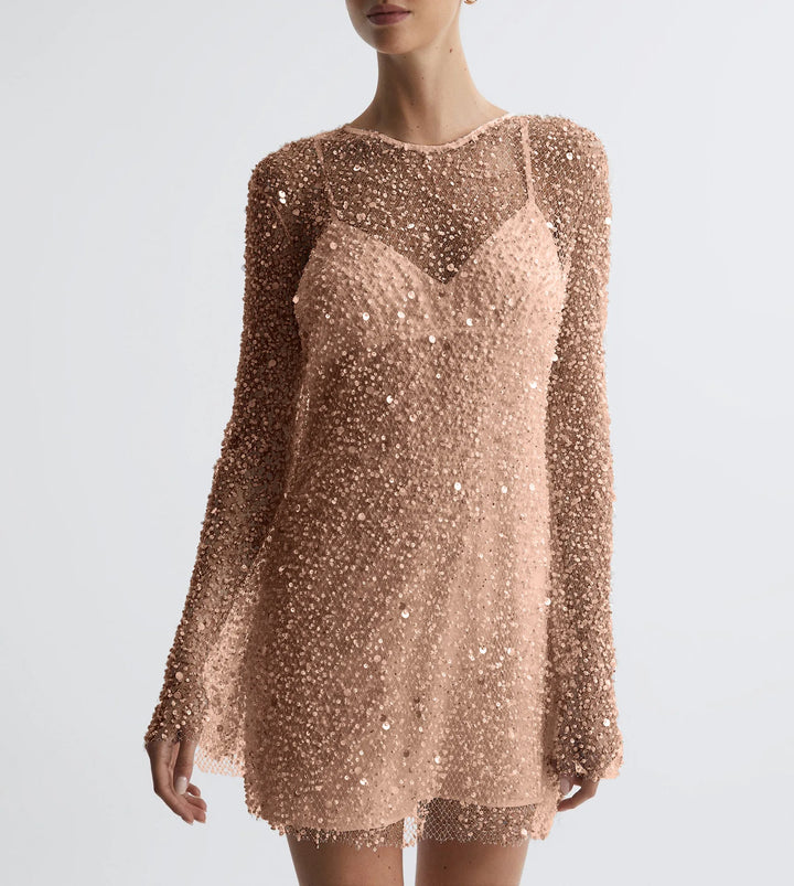 Clara Midnight Sequin Mini Dress