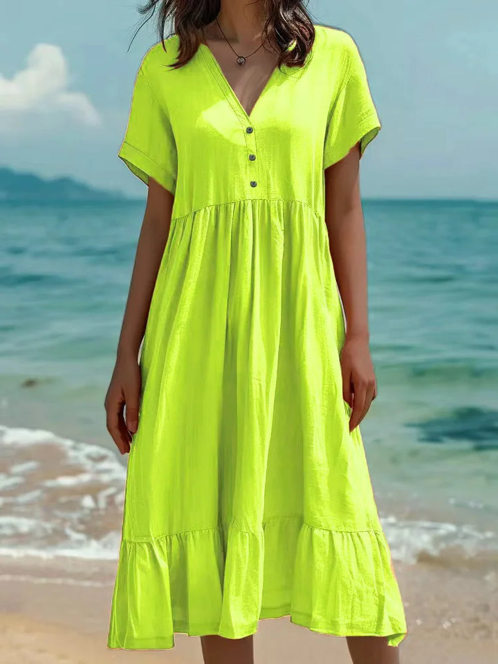 Sienna Button Front Maxi Dress